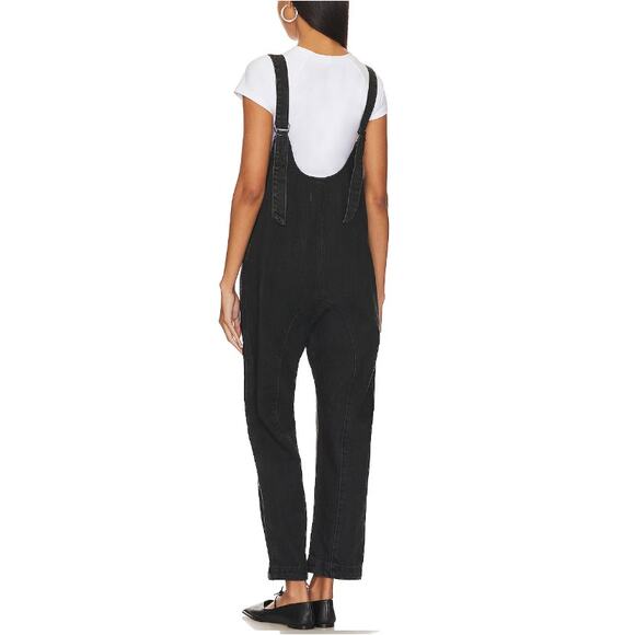 Free People Black We The Free High Roller Jumpsuit Size L - Picture 13 of 15